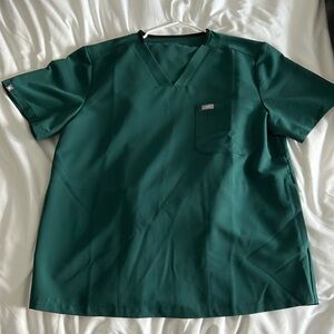 Figs XL 3-pocket Forest Green Chisec Scrub Top